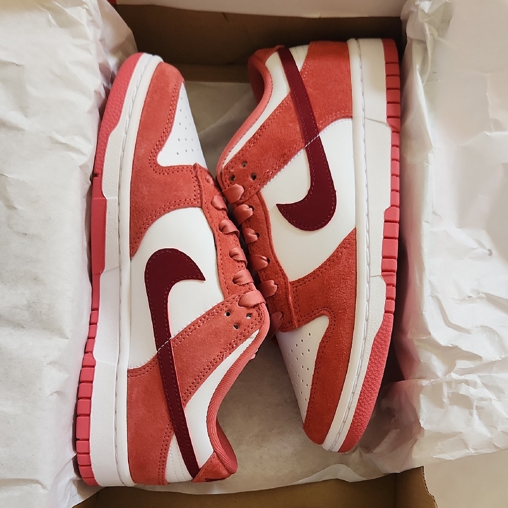 Nike Crimson and White Athletic Shoes